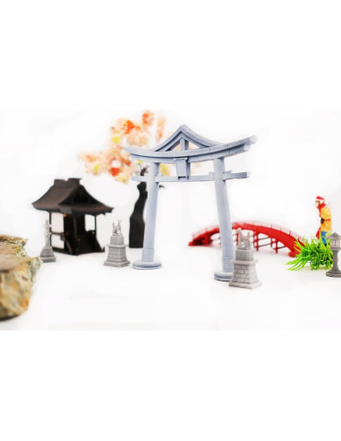 Mini Jardín Zen Japonés KARESANSUI con Torii y Bonsái