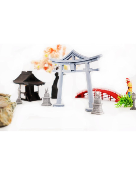 Mini Jardín Zen Japonés KARESANSUI con Torii y Bonsái