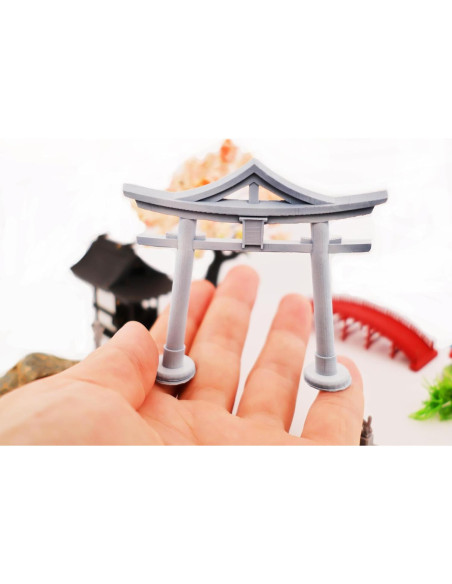 Mini Jardín Zen Japonés KARESANSUI con Torii y Bonsái