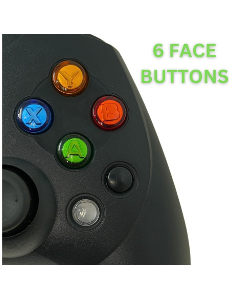 Controlador Old Skool S-Type con cable para Xbox Original - Negro