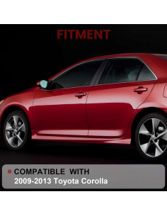 Espejo Lateral Hoiedt Negro Térmico Manual Toyota Corolla 2009-2013 2