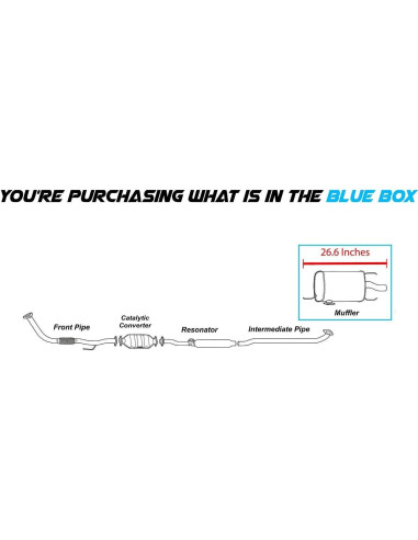 Silenciador de Acero Inoxidable Northeastern para Toyota Camry 1992-1996