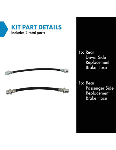 Kit de Mangueras de Freno TRQ BLA55384 para Toyota y Scion