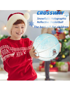 Balón de Baloncesto Holográfico MAIBOLE Tamaño 5 Azul 2