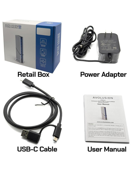 Disco Duro Externo Avolusion PRO-H1 6TB USB 3.2 para PC y Mac