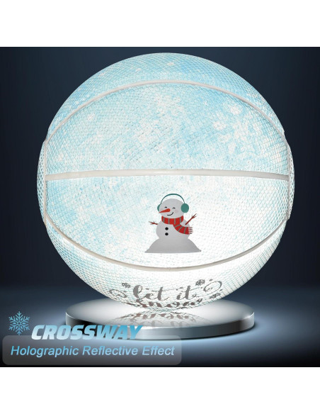 Balón de Baloncesto Holográfico MAIBOLE Tamaño 5 Azul