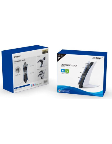 Cargador Doble PS5 OLYGIVE con Luces LED y Carga Rápida