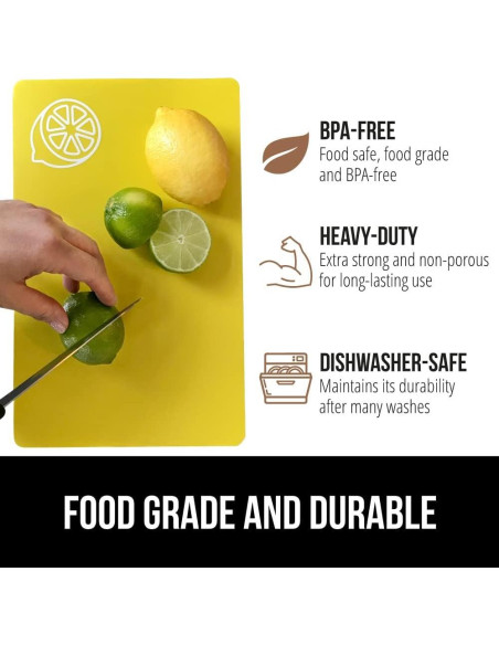 Juego de 5 Tablas de Cortar Flexibles Gorilla Grip Multicolor