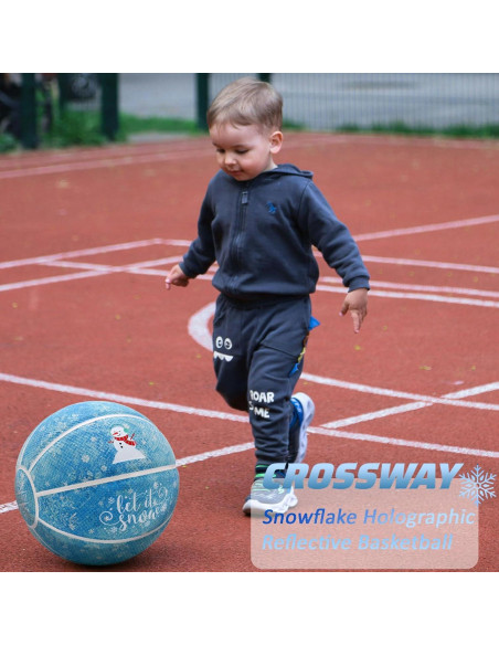 Balón de Baloncesto Holográfico MAIBOLE Tamaño 5 Azul