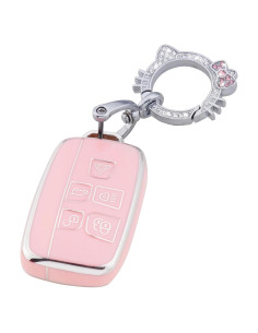 Funda de Llave Rosa Pangpai para Land Rover y Jaguar