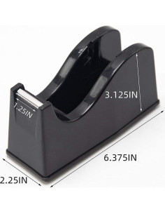 Dispensador de Cinta de Escritorio ihomecooker Negro con Base Antideslizante 2