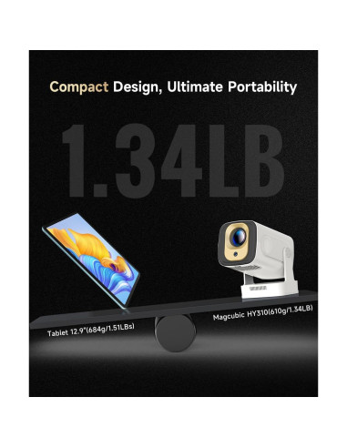 Proyector Mini Inteligente Magcubic HY310 1080P Portátil Wifi Bluetooth