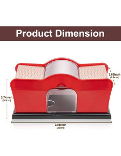 Mezclador de Cartas Manual Sdemyi con 2 Barajas de Cartas 2