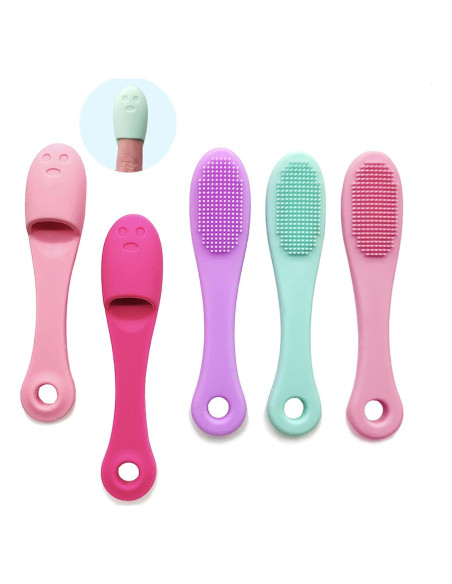 Juego de 5 cepillos de limpieza facial KATPOSIN de silicona