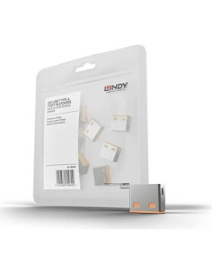 Bloqueador de Puerto USB Lindy 40463 - Paquete de 10 Naranja 2
