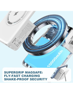 Cargador Portátil Magnético 10000mAh QD KD01 para iPhone y Samsung 2