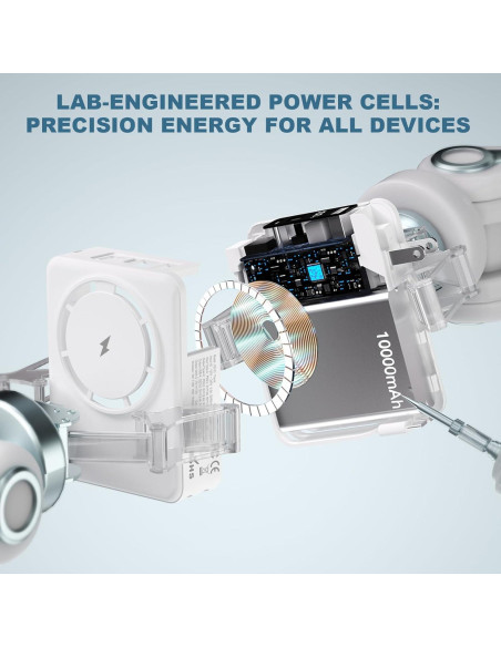 Cargador Portátil Magnético 10000mAh QD KD01 para iPhone y Samsung