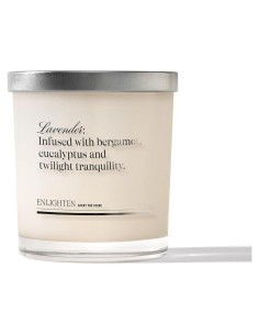 Vela de Soja Aromática Enlighten 12oz - Lavanda, Bergamota, Eucalipto