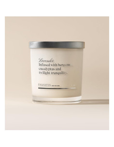 Vela de Soja Aromática Enlighten 12oz - Lavanda, Bergamota, Eucalipto 2
