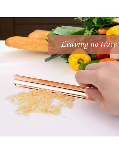 Limpiador de migas de acero inoxidable Xyseamf Oro Rosa
