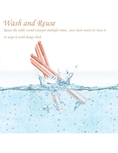 Limpiador de migas de acero inoxidable Xyseamf Oro Rosa