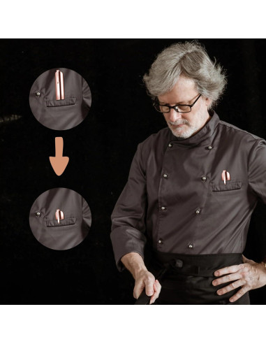 Limpiador de migas de acero inoxidable Xyseamf Oro Rosa