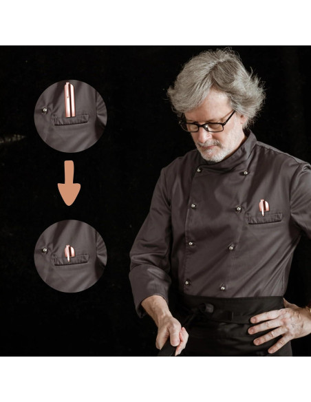 Limpiador de migas de acero inoxidable Xyseamf Oro Rosa