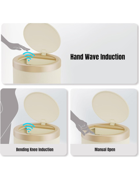 Cubo de Basura Automático URALFA 10.6L y 14L Sensor Movimiento