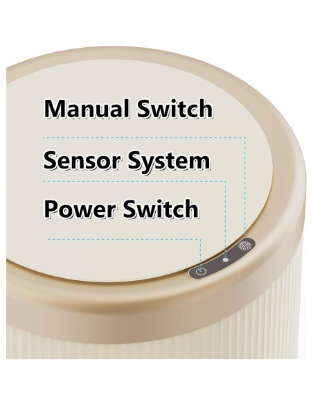 Cubo de Basura Automático URALFA 10.6L y 14L Sensor Movimiento