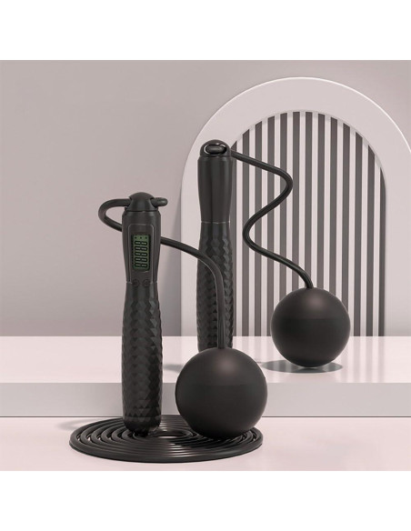 Cuerda de Salto Inalámbrica SCRAFTION con Contador LCD 2 en 1 Cuerda de Salto Inalámbrica SCRAFTION con Contador LCD 2 en 1