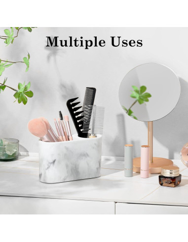 Soporte para Cepillos de Dientes Luxspire 2 Ranuras Blanco