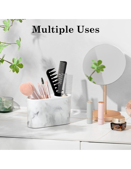 Soporte para Cepillos de Dientes Luxspire 2 Ranuras Blanco