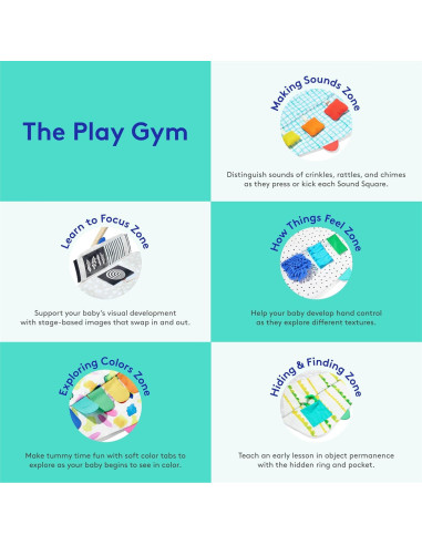 Gimnasio de Juego Lovevery 0+ con Alfombra de Actividades