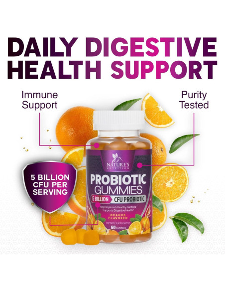 Gomitas Probioticas Naturaleza 120 Unidades 5 Mil Millones CFU Gomitas Probioticas Naturaleza 120 Unidades 5 Mil Millones CFU