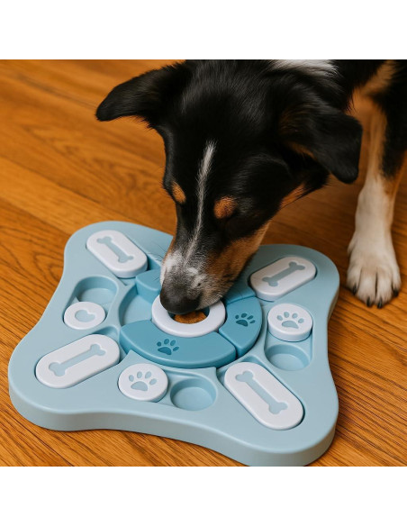 Juguete de rompecabezas interactivo para perros Boneitup 64.5x25.4cm
