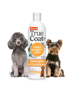Champú para perros Hartz True Coat rizado u ondulado 450g