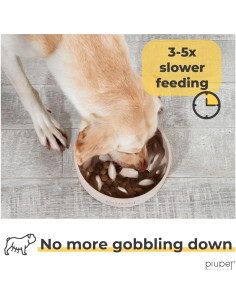 Cuenco para Perros de Alimentación Lenta PIUPET 1.4L 2