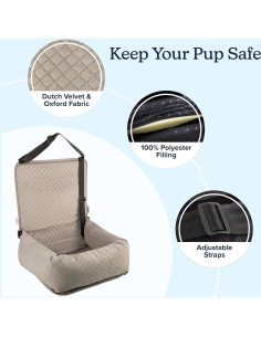 Asiento de Coche para Perros y Gatos PETMAKER - Hasta 20kg 2