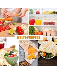 Envolturas de Cera de Abeja Genérico - Juego de 7 Tamaños 2