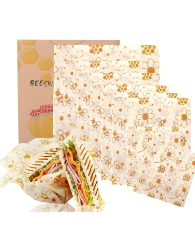 Envolturas de Cera de Abeja Genérico - Juego de 7 Tamaños