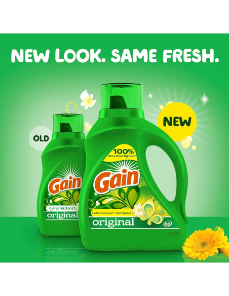Detergente Líquido para Ropa Gain Original 5.74 L, 134 Cargas