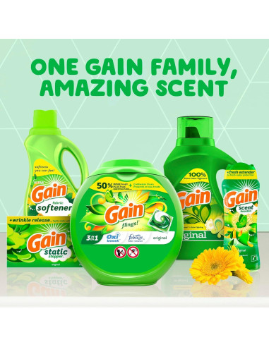 Detergente Líquido para Ropa Gain Original 5.74 L, 134 Cargas