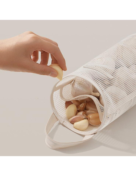 6 Bolsas de Almacenamiento de Malla HINIHAO Reutilizables 17.78x41.91cm