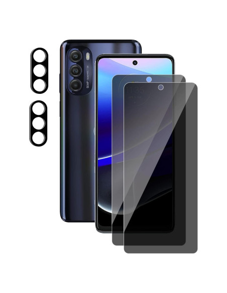 Protector de Pantalla de Privacidad OWMGTS para Moto G Stylus 2022 - 2 Pzs