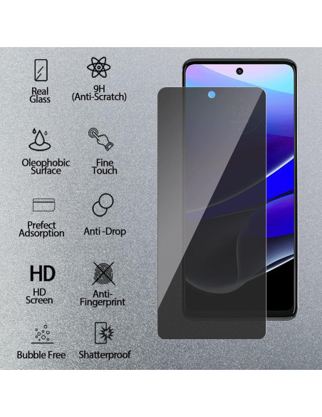Protector de Pantalla de Privacidad OWMGTS para Moto G Stylus 2022 - 2 Pzs