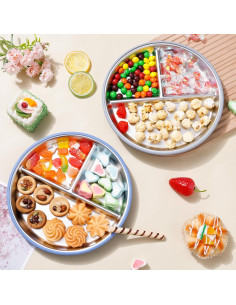 Platos para Niños Dualshine Acero Inoxidable 2 Pack 22.86 cm 2