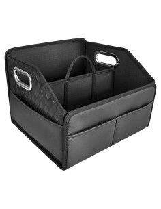Organizador de Asiento de Coche TKSATMD Plegable Negro 6 Bolsillos