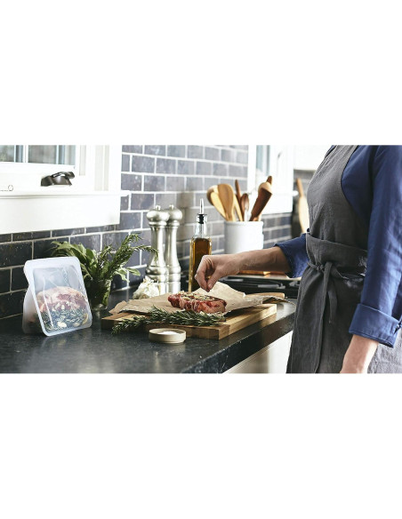 Bolsa de Silicona Reutilizable Stasher 1.65L Transparente