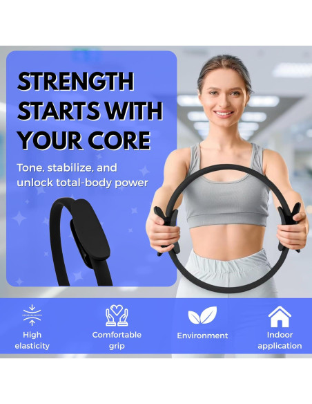 Anillo de Pilates AFK Direct 38 cm para tonificación y fuerza