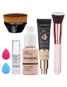 PHOERA Base y Crema CC+ Hidratante Antienvejecimiento SPF 25